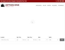 Tablet Screenshot of optiononerealty.net
